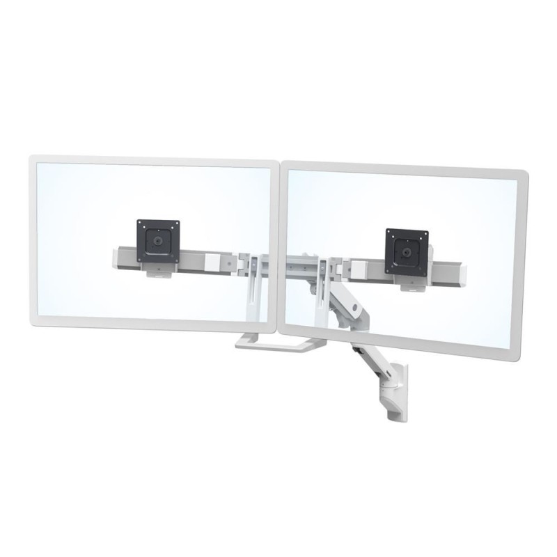 Ergotron HX WALLMOUNT DUAL MONITOR ARM/32IN 7.9KG LIFT29 MISD WHITE 10Y