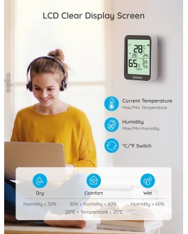Govee H5075 Termometr i higrometr Bluetooth, wyświetlacz
