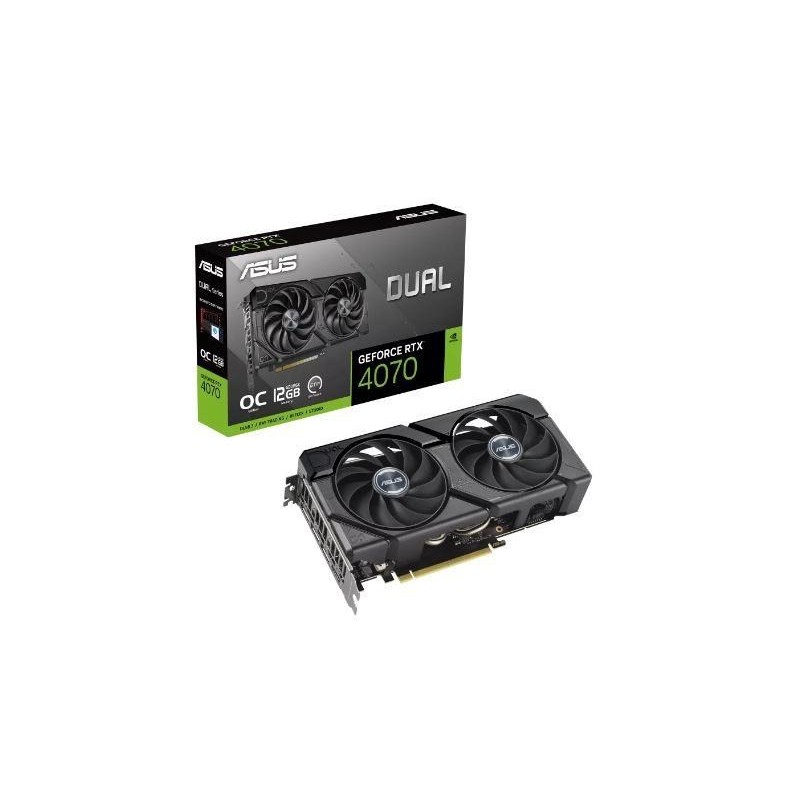 VGA PCIE16 RTX4070 12GB GDDR6X/DUAL-RTX4070-O12G-EVO ASUS