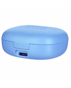 Słuchawki JBL Vibe Flex (niebieskie, bezprzewodowe)