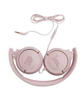 Słuchawki JBL Tune 500 (rożowe, nauszne, z wbudowanym mikrofonem)