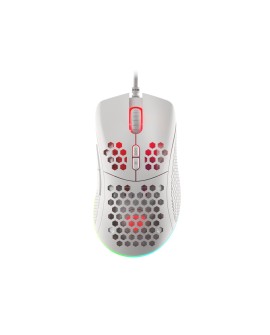 Mysz dla graczy Genesis Krypton 555 8000 DPI RGB Biała gamingowa programowalna
