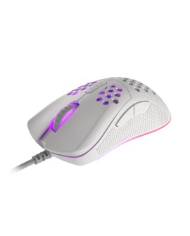 Mysz dla graczy Genesis Krypton 555 8000 DPI RGB Biała gamingowa programowalna