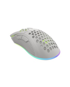 Mysz dla graczy Genesis Krypton 555 8000 DPI RGB Biała gamingowa programowalna