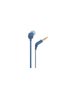 Słuchawki JBL T110 (niebieskie, z mikrofonem)