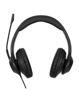 Targus AEH102GL słuchawki/zestaw słuchawkowy Przewodowa Opaska na głowę Połączenia/muzyka USB Typu-A Czarny