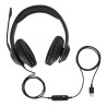 Targus AEH102GL słuchawki/zestaw słuchawkowy Przewodowa Opaska na głowę Połączenia/muzyka USB Typu-A Czarny