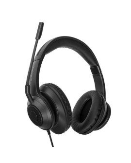 Targus AEH102GL słuchawki/zestaw słuchawkowy Przewodowa Opaska na głowę Połączenia/muzyka USB Typu-A Czarny