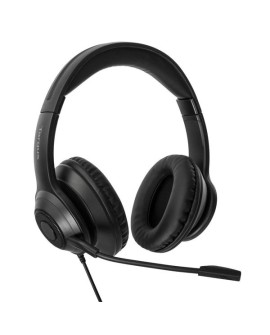 Targus AEH102GL słuchawki/zestaw słuchawkowy Przewodowa Opaska na głowę Połączenia/muzyka USB Typu-A Czarny