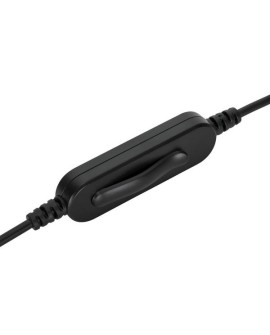 Targus AEH102GL słuchawki/zestaw słuchawkowy Przewodowa Opaska na głowę Połączenia/muzyka USB Typu-A Czarny