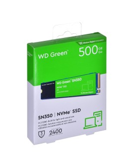 Dysk SSD WD Green SN350 WDS500G2G0C (500GB M.2 PCIe NVMe 3.0 x4)
