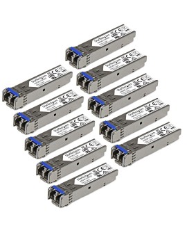 StarTech.com J4859C10PKST moduł przekaźników sieciowych Swiatłowód 1250 Mbit/s SFP 1310 nm