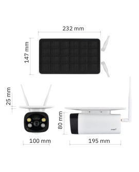 OMAJIN ZEWNĘTRZNA KAMERA SOLARNA OSC-01-EU