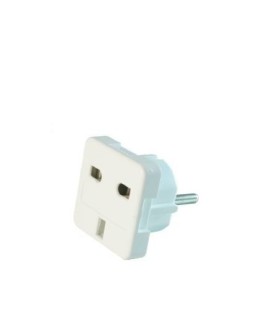 Adapter GEMBIRD A-AC-UKEU-001 (Angielski F - PL (10A) M kolor biały)