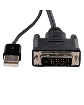 StarTech.com DVI2DP2 adapter kablowy 0,254 m DVI-D DisplayPort Czarny