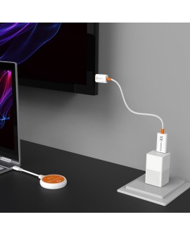 Nadajnik i odbiornik audio/video bezprzewodowy j5create ScreenCast USB-C Wireless Display HDMI Extender kolor biały JVAW62-N