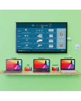 Nadajnik i odbiornik audio/video bezprzewodowy j5create ScreenCast 4K Wireless Display Adapter kolor biały JVAW76-N