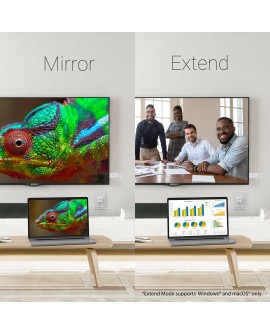 Nadajnik i odbiornik audio/video bezprzewodowy j5create ScreenCast 4K Wireless Display Adapter kolor biały JVAW76-N