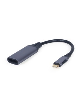 GEMBIRD ADAPTER Z USB TYPE-C DO DISPLAYPORT NA KABLU SZARY