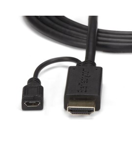 StarTech.com HD2VGAMM10 adapter kablowy 3 m VGA (D-Sub) HDMI + Micro USB Czarny
