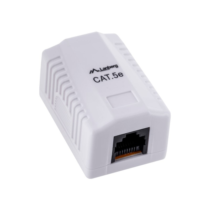 Gniazdo natynkowe Lanberg OU5-0001-W (RJ-45 kat. 5e UTP kolor biały)