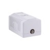 Gniazdo natynkowe Lanberg OU5-0001-W (RJ-45 kat. 5e UTP kolor biały)