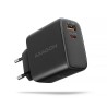 Axagon ACU-PQ45 QC 3.0, 4.0/AFC/FCP/PPS/PD, 45W, schwarz - Netzladegerät mit USB-A und USB-C Schnittstelle Telefon komórkowy,