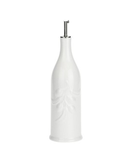 Cylindryczna butelka na oliwę Menage - Biały, 1 ltr