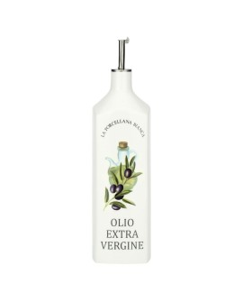 Kwadratowa butelka na olej Conserva - Biały, 1 ltr