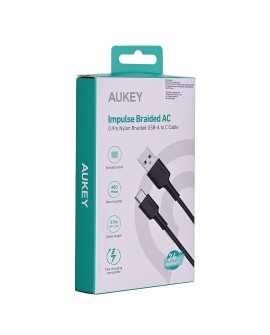 AUKEY CB-CD30 KABEL USB-C QC PD 0.9M 3A NYLON
