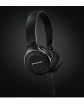 Słuchawki Panasonic RP-HF100ME-K (nauszne TAK - Przewodowy kolor czarny
