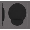 MANHATTAN PODKŁADKA POD MYSZ FOAM CZARNA 434362