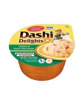 INABA Dashi Delights Kurczak i płatki Bonito - Przysmak dla kotów - 70g