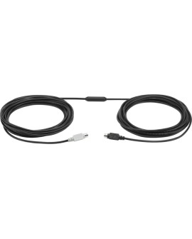 Logitech GROUP 10m Extender Cable kabel PS/2 6-p Mini-DIN Czarny