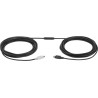 Logitech GROUP 10m Extender Cable kabel PS/2 6-p Mini-DIN Czarny