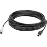Logitech GROUP 10m Extender Cable kabel PS/2 6-p Mini-DIN Czarny