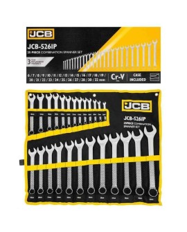 JCB KLUCZ PŁASKO-OCZKOWY kpl.25el. (6-32mm)
