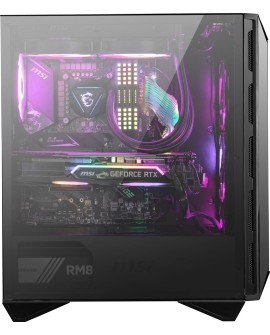 Obudowa komputerowa MSI MPG GUNGNIR 110R Mid Tower Gaming Computer Case Black, USB 3.2 Gen2 Type C, 4x 120mm ARGB Fan, Mystic