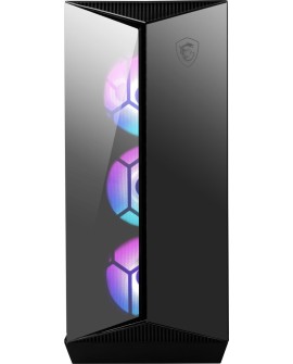 Obudowa komputerowa MSI MPG GUNGNIR 110R Mid Tower Gaming Computer Case Black, USB 3.2 Gen2 Type C, 4x 120mm ARGB Fan, Mystic