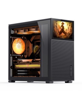 Jonsbo D41 MESH Screen ATX Tempered Glass - black