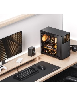 Jonsbo D41 MESH Screen ATX Tempered Glass - black