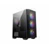 MSI MAG FORGE M100R zabezpieczenia & uchwyty komputerów Midi Tower Czarny, Przezroczysty