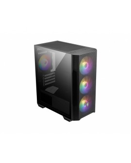 MSI MAG FORGE M100R zabezpieczenia & uchwyty komputerów Midi Tower Czarny, Przezroczysty