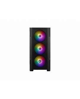 MSI MAG FORGE M100R zabezpieczenia & uchwyty komputerów Midi Tower Czarny, Przezroczysty