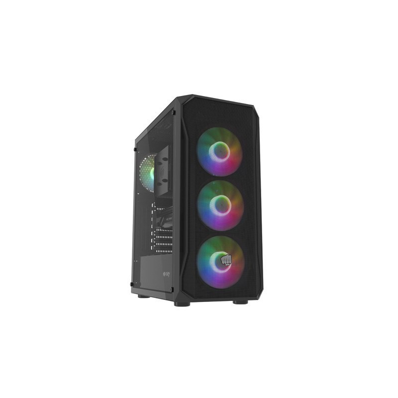 FURY OBUDOWA KOMPUTEROWA FURY SHOBO SH4F RGB MIDI Z OKNEM CZARNA