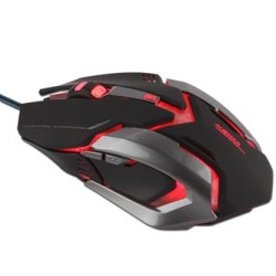 E-blue Auroza Gaming Mysz przewodowa, czarna, 4000DPI, e-box
