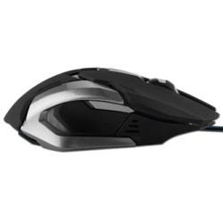 E-blue Auroza Gaming Mysz przewodowa, czarna, 4000DPI, e-box