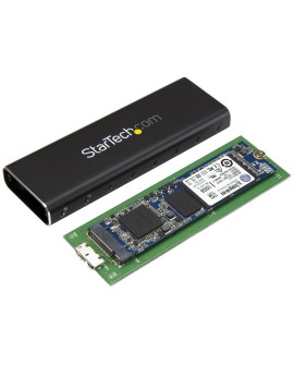 StarTech.com SM2NGFFMBU33 obudowa do dysków twardych Obudowa SSD Czarny M.2