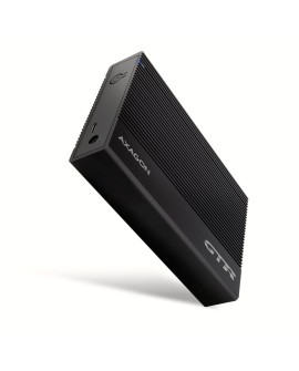 AXAGON EE35-GTR USB-C 3.2 Gen 1 - SATA 6G, Obudowa Zewnętrznego Dysku Twardego 3.5", Ryflowana - Czarna