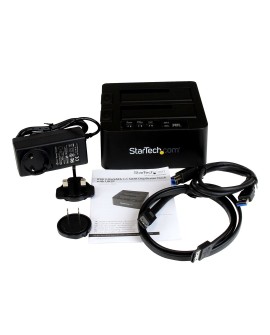 StarTech.com SDOCK2U33RE duplikator Duplikator HDD/SSD 1 kopii Czarny